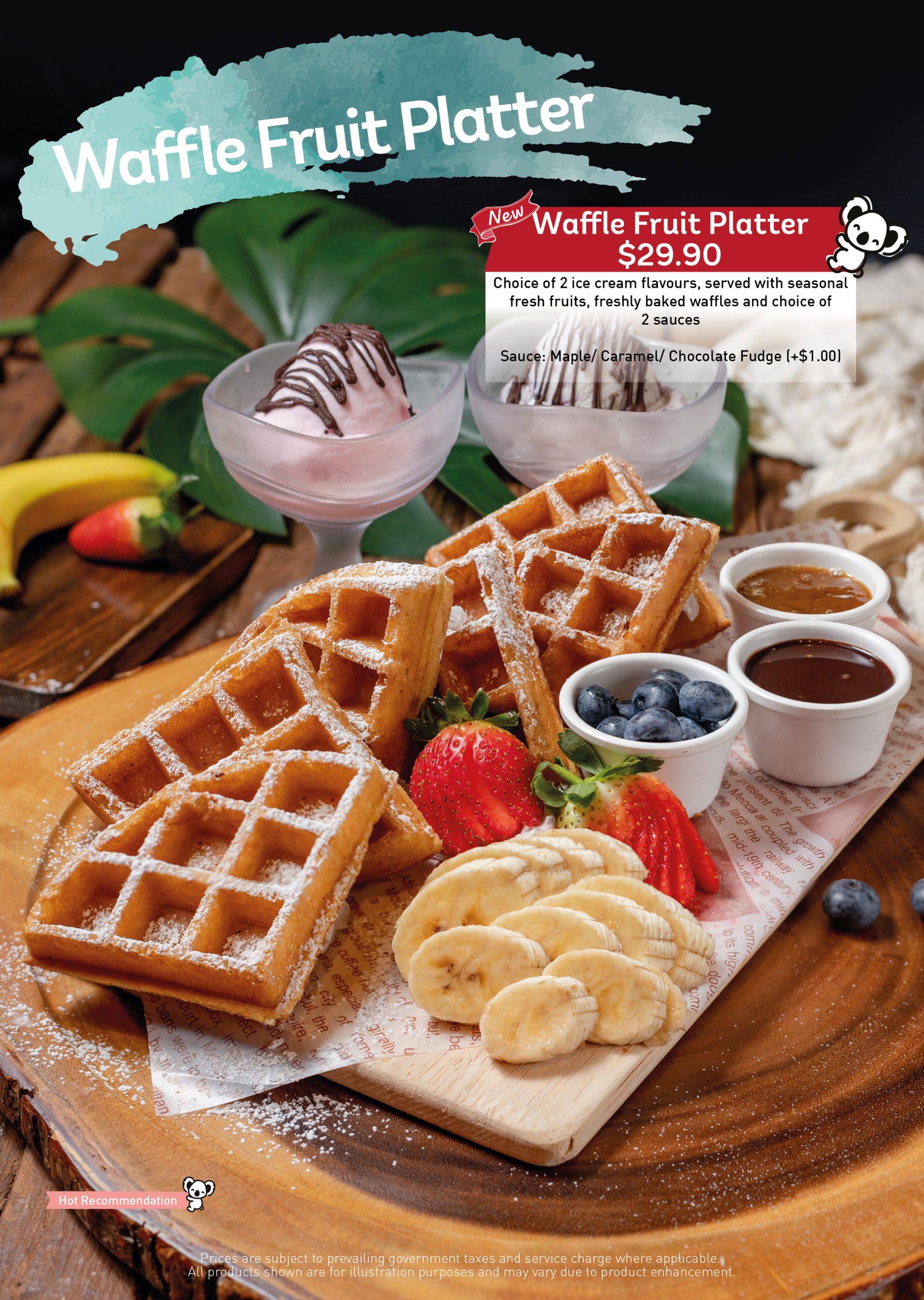 Gelare Waffle Fruit Platter